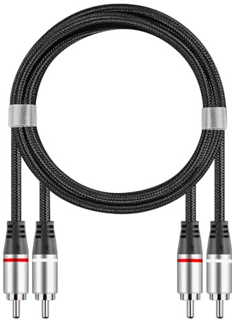 Sarini 3m audio cable connection cable for Hi-Fi system cameras, power amplifiers, VCD, DVD, video recorders, etc.