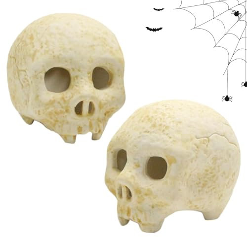 Crânes pour brasero en céramique – Accessoires photo, décoration de feu de camp d'Halloween pour intérieur et maison