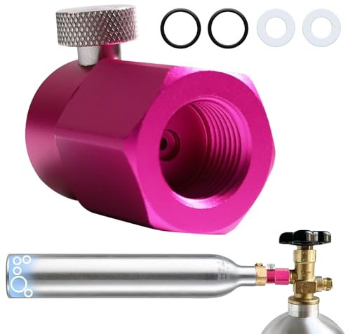 CO2 Refill Adapter Kompatibel mit SodaStream Duo,Crystal 3.0, Gaia, Art, Terra, E-Duo Quick Connect CO2 Zylinder, Kompakt CO2 Flaschen Umfülladapter für Anschluss W21.8-14 Flasche,Refill Quick Adapter