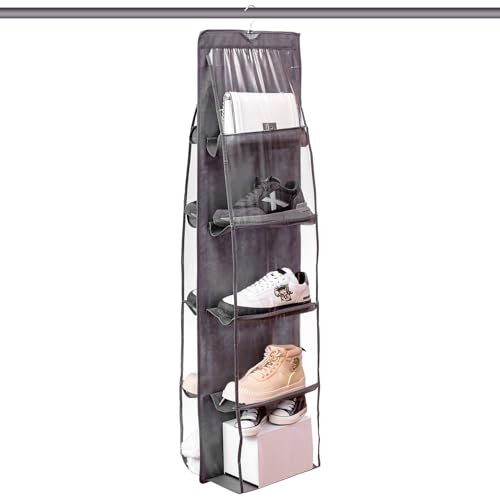 Organizador de Zapatos Colgante de Tela para Armario - Zapatero de Tela para Colgar 10 Pares - Organizador de Zapatos para Puerta y Armario - Ideal para Zapatos de Niños y Adultos