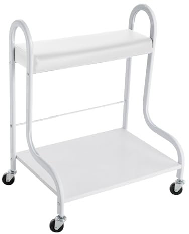 Treeisland Repose-pieds pour pédicure, repose-pieds, manucure, avec roulettes, repose-pieds, pédicure