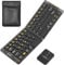 ANDLUCK Ultra-Thin Folding Wireless Keyboard,Black Square Mouse