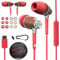 Symphonized Premium Wooden Wired Earphones USB C for Apple Devices & Android Phones with Type-C Port & Microphone, and volume control, 8mm bass drivers granting 3D sound & audio