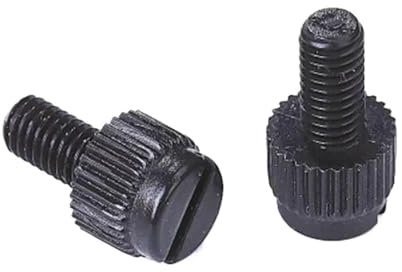 DLNTXFDG 10 Stück M3 M4 M5 M6 M8 Schwarze Nylon-Rändelschraube PA66 Nylon-Kunststoff-Rändelkopf-Handdrehschraube(M5x16 (10pcs))