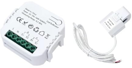Jrifedptry Tuya Smart Life ZigBee Energy Meter Bidirectional 1 Channel with Clamp CT App Monitor Solar Power,80A,110V 240VAC