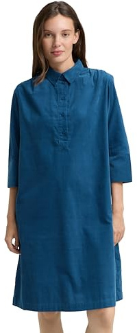 Tom Tailor Damen 1047647 Cordkleid mit Kragen