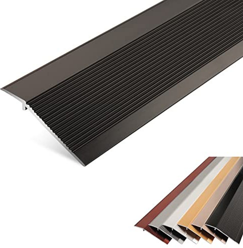 35 mm hohe schwarze Teppich-Metall-Türleiste Übergangs-Schwelle Metallplattenleiste Abdeckung für Bodenlücken