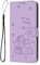 Ucikov Protective Case for Apple iPhone 11, Cute Cats Animal Design, Shockproof Slim Leather Kickstand Purse Case for Apple iPhone 11, Light Purple
