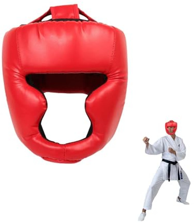 rosso casco muay thai,Professionale Pugilato Protezione Casco,Caschetto Boxe MMA Allenamento,Casco da boxe,Muay Thai Casco Integrale,Muay Thai Casco Integrale,Pugilato MMA Head Guard,Caschetto Boxe