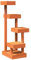 Cat Tree Wooden Activity Centre, Solid Wood Pine, 103 cm Height, 49 cm Width, 45.5 cm Depth, Ideal for Cats, Durable Multi-Level Design