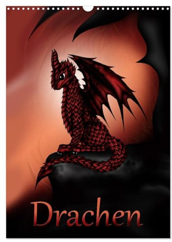 Drachen (Wandkalender 2026 DIN A3 hoch), CALVENDO Monatskalender: Fantasie-Drachen (CALVENDO Kunst)