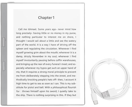 Lecteur de Livre électronique à écran Tactile de 5,76 Pouces, Tablette E-Ink Epaper, Reader de Livre électronique Paperwhite Nombre de Notes, 1 Go de RAM 32 Go ROM 198PPI WiFi (Grey)