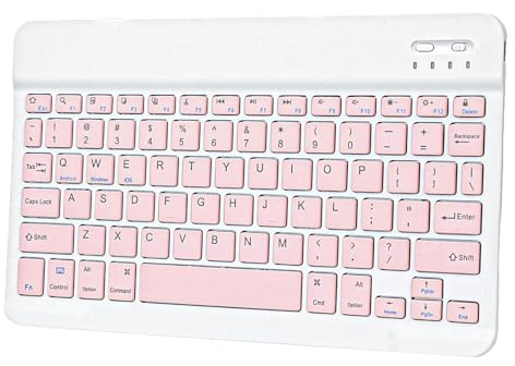 Fogbush Bluetooth Keyboard for iPad, Ultra-Slim Wireless Bluetoot Tablet Keyboard for iPad Air/Pro/11th/10th/9th/8th/7th/6th/Mini/Galaxy Tablet Portable Travel Office Computer Accessories