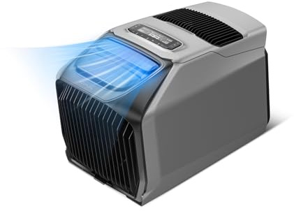 ECOFLOW WAVE 3 Tragbare Klimaanlage, 1800 W/6100 BTU Kühlen, 2000 W/6800 BTU Heizen, 1000 W Schnellladen in 75 Min., 8 Std. Akkulaufzeit, App-Steuerung, Mobile Klimaanlage für Wohnmobile SUVs Camping