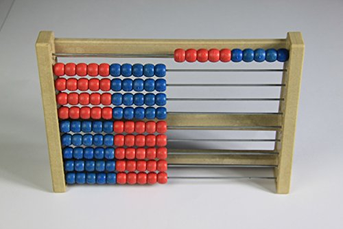 Handelsagentur Sieboldt 100`er Rechenrahmen rot-blau, Abakus, Student`s Abacus, System Kühnel