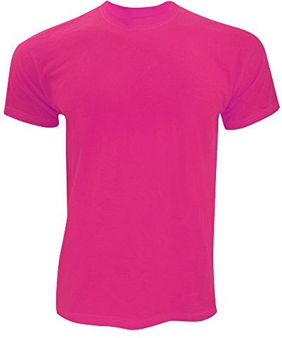 Fruit of the Loom Screen Stars - T-Shirt à Manches Courtes - Homme (3XL) (Fuchsia)