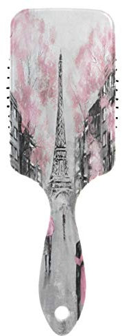 Use7 Art Paris Haarbürste, Kamm mit Luftkissen für Damen und Herren, Eiffelturm