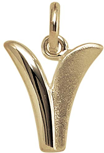 Jobo Anhänger Buchstabe V 375 Gold Gelbgold Buchstabenanhänger