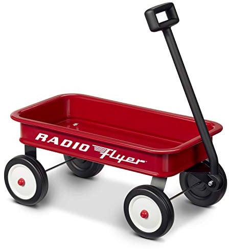 Radio Flyer 16.5” Retro Toy Wagon (Amazon Exclusive), Red Wagon Toy, For 1.5+ Years Old