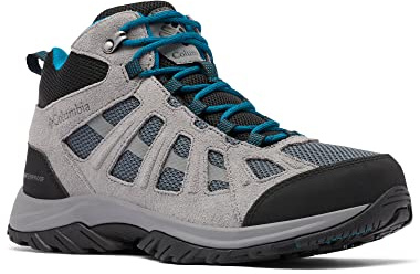 Columbia Redmond III Mid WP wasserdichte Wanderstiefel für Herren, Grau (Graphite x Black), 47 EU