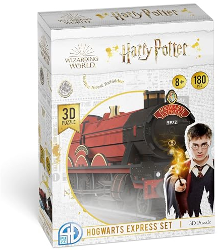 4D Build 4D51064 Harry Potter (181 Pieces) 3D Puzzle Asmodee Bauweise, Hogwarts Express Zug, 29.5 x 6.7 x 5.7