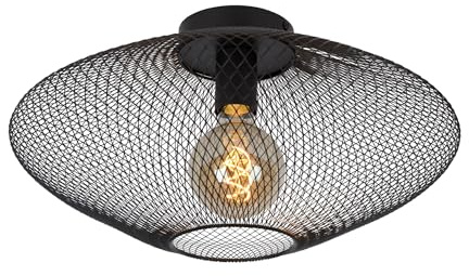 Lucide MESH - Deckenleuchte - Ø 45 cm - 1xE27 - Schwarz