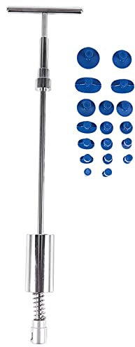 LITOSM Kit Debosselage sans Peinture Outils Outils de réparation Automobile réparation réparation dent Extraction dent kit 2 in 1 Diapositive Marteau Inverse Marteau Tacks ventouses (Color : Silver)