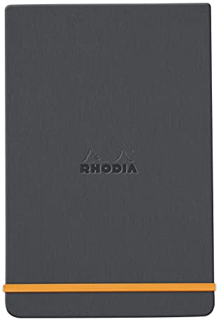 Rhodia 194343C Notizbuch Webnotepad 9x14cm liniert 96 Blatt Titan