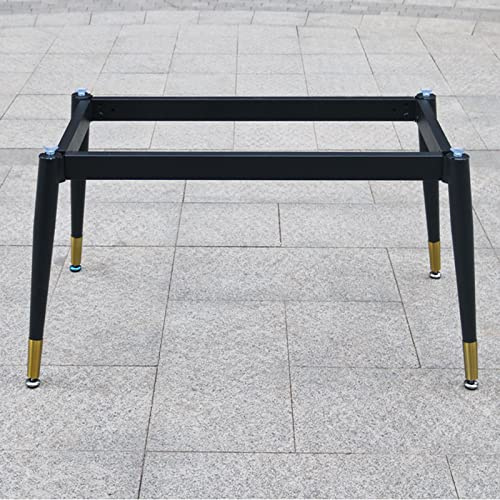 Tischgestell Tischkufen Eisen Tischbeine Metall Verstellbar Möbelfüße,DIY Esstisch oder Konferenztisch,Couchtisch Stützbeine,Einfache Montage,Mit Saugnapf + Schraube (55*40cm(22*16in),High 45cm)
