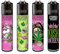 Clipper Feuerzeuge 4er Set + 1x DHOBIA Feuerzeug (420 Girly)