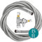 Refrigerator Ice Maker Water Line Kit - 15' Braided Stainless Steel Fridge Water Line with 1/4 Compression Fittings Pex Tubing Core and Water Splitter