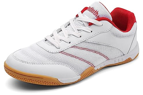 NGARY Badminton Tennisschuhe Für Herren Atmungsaktiv Training Schuhe für Squashschuh Walking Fitnessstudio Laufen,A,40 EU