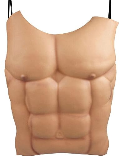 Veemoon Accessoire Musculaire Silicone Muscle Poitrine Réaliste Mâle Faux Muscle pour Hommes Cosplay Halloween Accessoires Déguisement Muscles Abdominaux