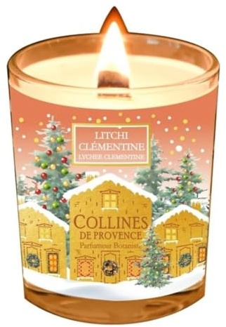 COLLINES DE PROVENCE - Bougie Parfumée 75 gr - Litchi-clémentine - C3545LCL