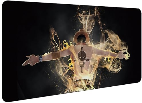 One Piece Mousepad,Anime Mousepad,Mousepad xxl Anime,40x90cm Erweitertes Großes Gaming-Mauspad,Luffy Mauspad Anime,One Piece Playmat,PQKL-party mit Rutschfester Gummiunterlage,für Arbeit und Gaming