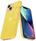 Teageo for iPhone 13 Mini Case Cute Heart Pattern for Women Girls Slim Luxury Bling Plating Soft TPU Anti-Scratch Shockproof Bumper Phone Case for iPhone 13 Mini, Yellow