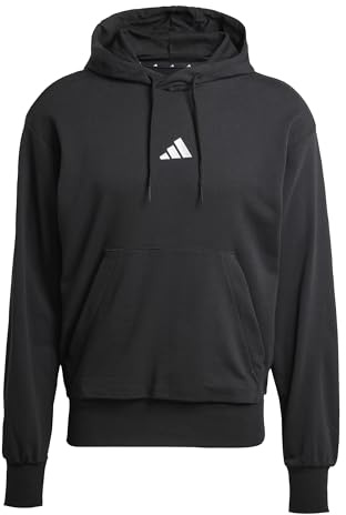 adidas Men Felpa con Cappuccio Essentials Feelcozy French Terry
