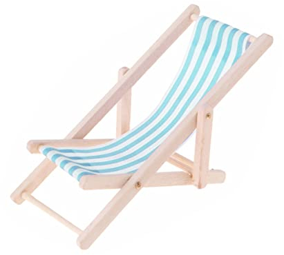 Vaguelly 1Stk Strandkorb-Modell Kinderspielzeug Spielzeug für Kinder nautische Tischdekoration Liegestühle Lounge-Stühle Spielzeug für Kleinkinder Mini-Strandkorb Mini-Stuhl faltbar