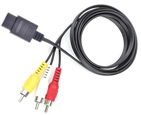 CHICHIYANG Câble AV vers TV composite audio vidéo TV pour Nintendo 64/Super Famicom Console HDMI 1,8 m