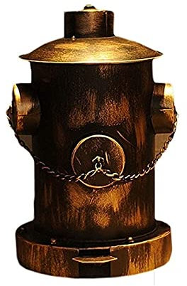 KIUGOP Mülleimer Eisen-Pedal-Abfallbehälter-Kreativer Industrieller Wind-Abfalleimer-Hauptstangen-Abfall Abfalleimer Fürs Bad,Messing