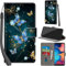 Handyhülle für Samsung Galaxy A20e Hülle Premium Lederhülle Klappbar Wallet Magnet Kartenfach Standfunktion Schutzhülle kompatibel mit Samsung A20e Hülle,Schmetterling