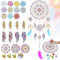 Ulikey Diamond Painting Traumfänger Set, DIY Diamond Painting Kinder 5D, Traumfänger Kinder Basteln, mit Windspiel Federn Wandbehang Wohnkultur, Diamantmalerei Kinder ab 5 6 7 Jahre (Modell 3)
