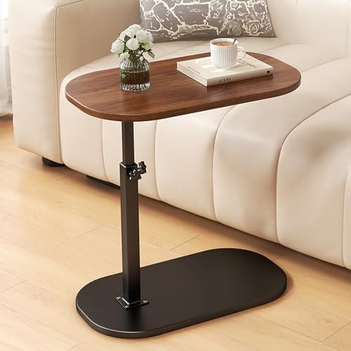 Table Canapé Réglable En Hauteur – 45*30cm – Un Usage À Côté Du Canapé Et Du Lit, Fonction De Rotation À 360°, Surface Résistante À L'eau Et À L'huile, Parfaite Pour Les Ordinateurs Portables