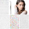 Brillantini Viso 1050 Pcs Brillantini Adesivi, Colorate e Carini Gemme Autoadesivi, Strass Adesivi per Fai da Te Corpo Unghie Capelli Occhi Glitter Viso Make Up Biglietto Diari Lavoretti Creativi ecc