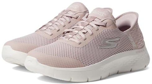 Skechers Go Walk Flex Damen-Sneaker, freihändig, Malvenfarben, 37.5 EU Weit