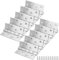 MUKSEUT 10 PCS 4 in (100mm) Stainless Steel Door Hinges, Polished Chrome Ball Bearing Hinges, Brushed Finish Heavy Duty Ball Bearing Door Hinge, Home Folding Butt Hinge for Room, Kitchen (5 Pairs)
