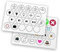 Flic Button Aufkleber-Set – 2 Bögen mit 20 Stickern für Flic 2 – Personalisierbare Etiketten für jeden Button – Inkl. 3 Blanko-Sticker