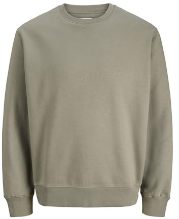 JACK & JONES Male Sweatshirt Einfarbig Sweatshirt | Relaxed Fit, Einfarbig, Langarm, Casual, Bei max. 40°C waschen