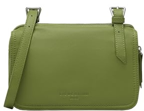 LIEBESKIND Berlin Damen-Umhängetasche „Mareike“ I Crossbody Bag aus Leder mit verstellbaren Schulterriemen I Schultertasche, großzügige Fächer mit Reißverschluss I Shoulder Bag