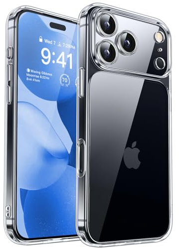 CANSHN für iPhone 17 Pro Hülle mit Kameraschutz, Transparent